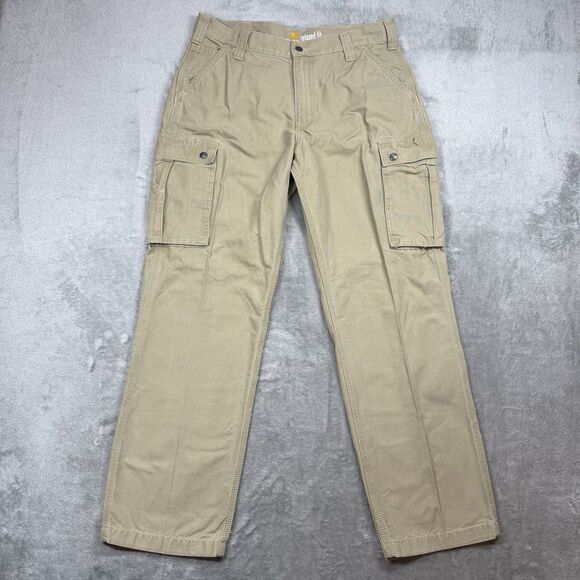 Carhartt Other - Carhartt Men's Work Pant 36x32 Khaki Relaxed Fit Rugged Cargo Canvas Carpenter